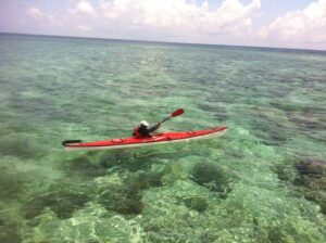 Kayaking in the clear waters of Komodo National Park